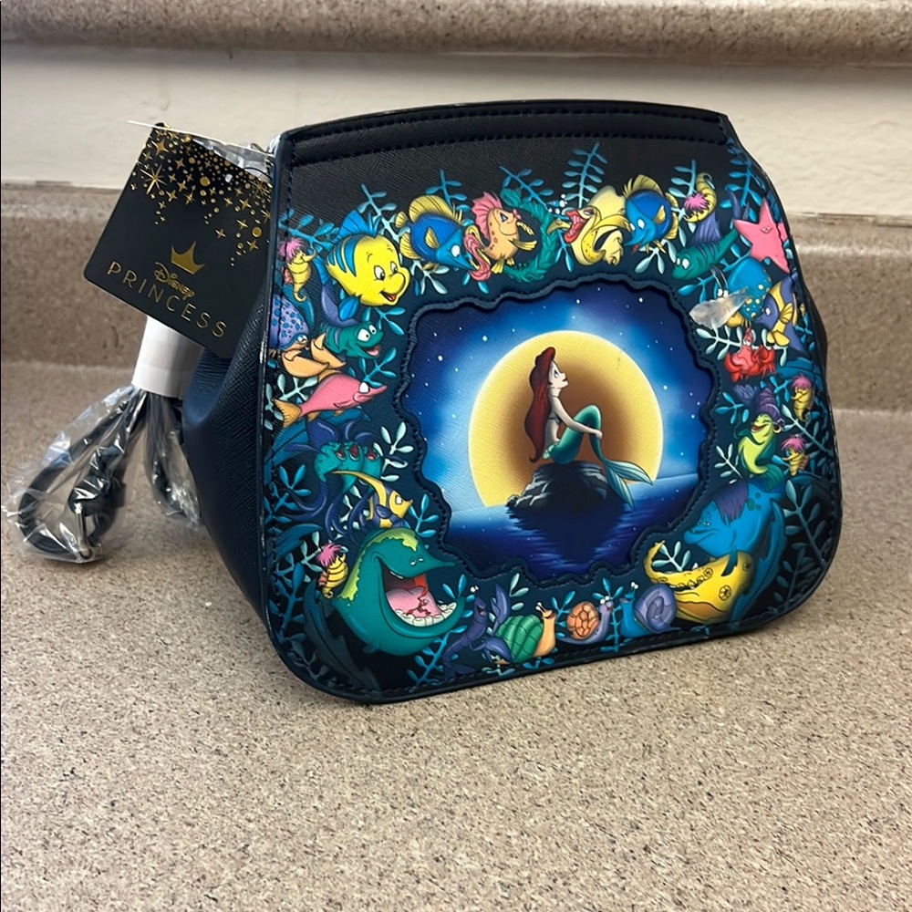 Loungefly Ariel Blue Celestial Backpack with Mystical Design